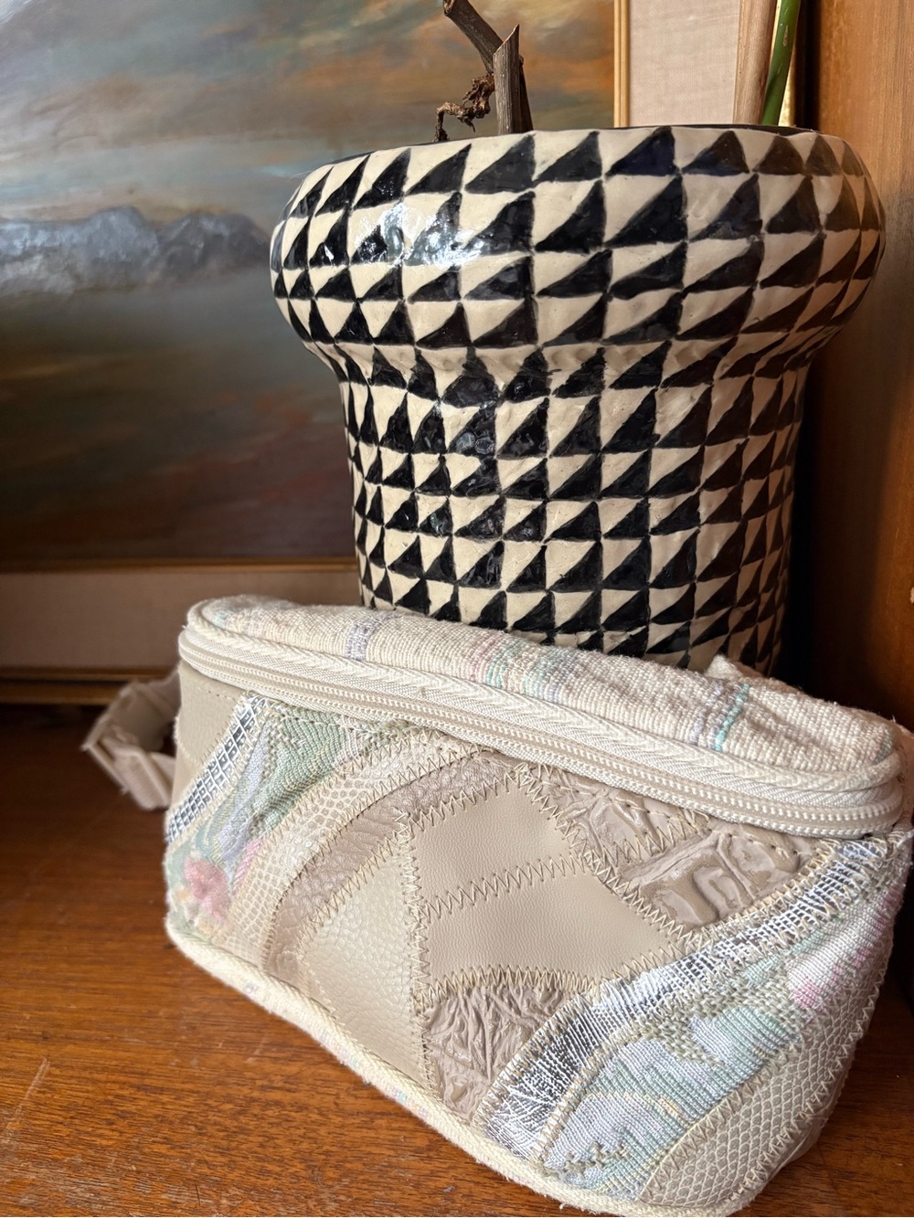 90s Revival Patchwork Vintage Belt Bag